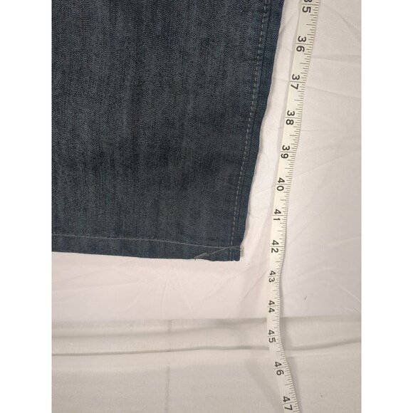 Sean John Navy Blue Denim Jeans Pants Hip Hop Streetwear Mens 32x30 Straight Leg - Picture 9 of 12